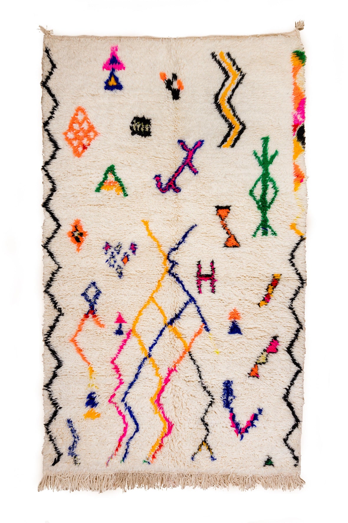 tapis berbère 100% laine tapis, 125 x 245 cm