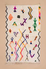 tapis berbère 100% laine tapis, 125 x 245 cm